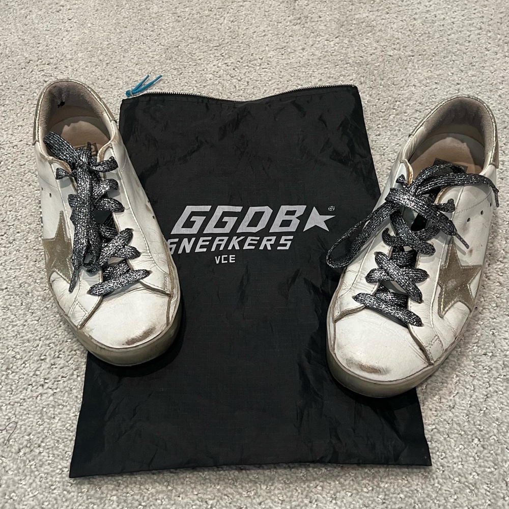 Golden Goose Superstar Deluxe Brand Sneakers with Star Design - 8